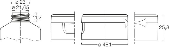 Menshen Tube Closures 52067..1 Technical Drawing